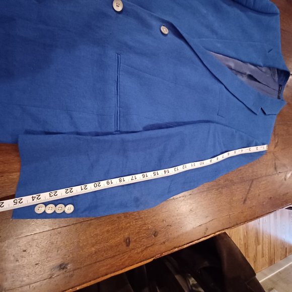 Ralph Lauren / Lord and Taylor Bright Blue Quality Cotton Sport Jacket - Picture 8 of 11